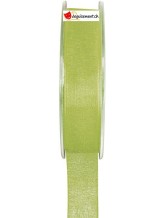 Ruban organdi 20 mts 7mm vert Ruban organdi 20 mts 7mm vert
