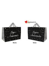 Sac cadeau Joyeux Anniversaire - Argent Sac cadeau Joyeux Anniversaire - Argent