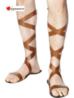 Sandales romaines à lanières 28.5 cm taille unique