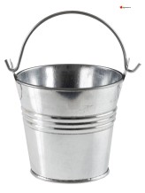Silver bucket - 2 pieces