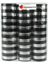 Festoni argento e neri - 3 pezzi Festoni argento e neri - 3 pezzi