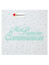 Serviette Communion mint - 20 pces