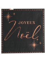 Serviette Joyeux Noël - 33x33cm - 20 Stück Serviette Joyeux Noël - 33x33cm - 20 Stück