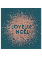 Tovagliolo con paillettes Joyeux Noël - 25x25cm - 20 pezzi