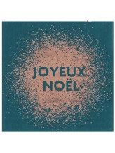 Serviette Joyeux Noël mit Pailletten - 25x25cm - 20 Stück Serviette Joyeux Noël mit Pailletten - 25x25cm - 20 Stück