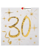 Asciugamani età 30 - oro Asciugamani età 30 - oro