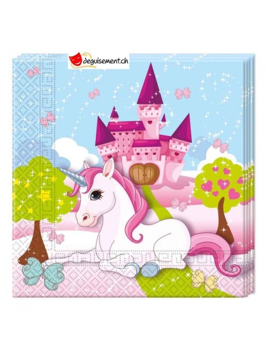 Serviettes licorne