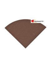 Serviettes rondes chocolat Serviettes rondes chocolat