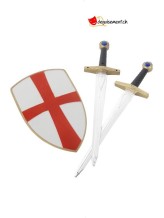 Set Bouclier chevalier et épées