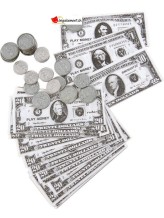 Dollar Set - Münzen und Scheine