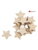 Set of wooden stars to scatter