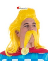 Set perruque et moustache Assurancetourix Set perruque et moustache Assurancetourix