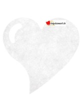 Set de table coeur fanon blanc - 6 pcs Set de table coeur fanon blanc - 6 pcs