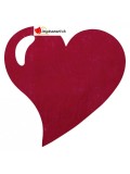 Set de table coeurs TNT bordeaux