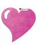 Set de table coeurs TNT fuchsia