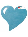 Set de table coeurs TNT turquoise