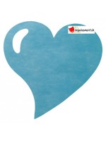 Placemat hearts TNT turquoise