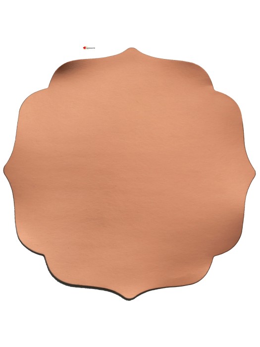 Set de table festonné rose gold - 34x34cm - 6 pièces