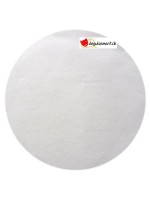 Round white placemat