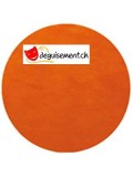 Round orange placemat