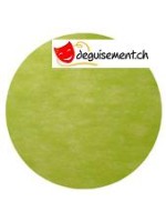 Green round placemat