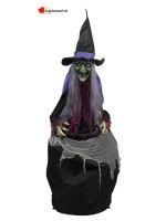 Witch with cauldron - 153cm