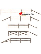 Split rail fence prop Split rail fence prop