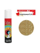 Spray pour cheveux paillette or 125 ml