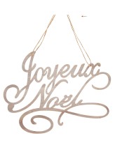 Joyeux Noël Hanging lamp - 30x21.5cm - 1 piece