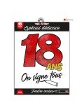 T-Shirt 18 ans à dédicacer