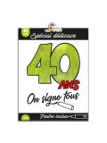 T-Shirt 40 ans à dédicacer