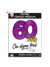 T-Shirt 60 Jahre alt zum Unterschreiben T-Shirt 60 Jahre alt zum Unterschreiben