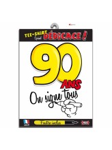 T-Shirt 90  Jahre alt zum Unterschreiben T-Shirt 90  Jahre alt zum Unterschreiben