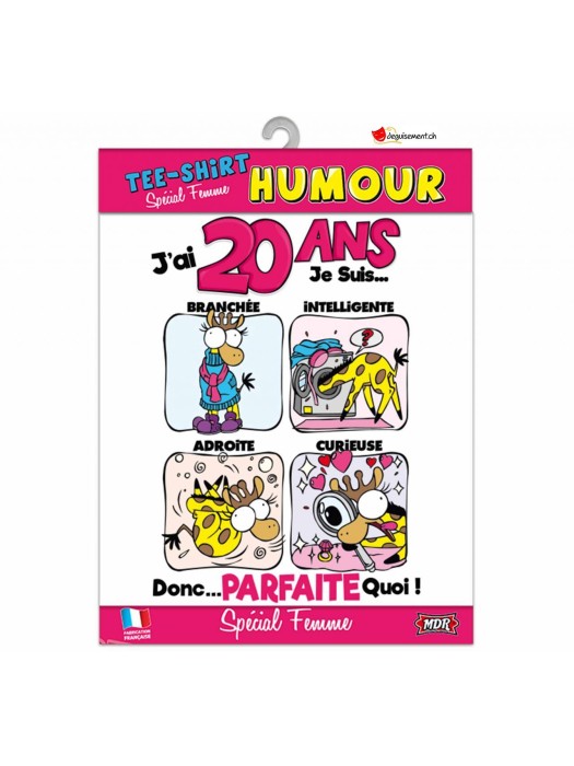 T-Shirt humour femme - 20 ans