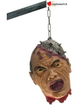 Männerkopf mit Dreschflegel