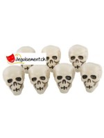 Skull heads - 8 pieces