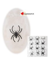 Spinnennetz - weiss - 0,4g - 12 Stück