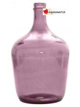 Vase aus rosa Glas