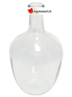 Vase aus transparentem Glas