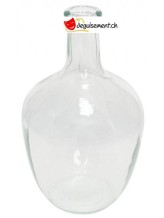 Vase aus transparentem Glas