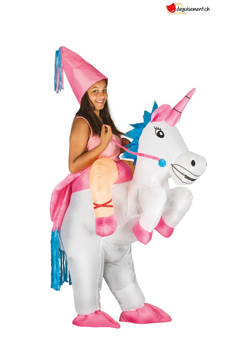 Costume Gonflable Licorne  Déguisement Unicorn Gonflable Adulte - CoolGift